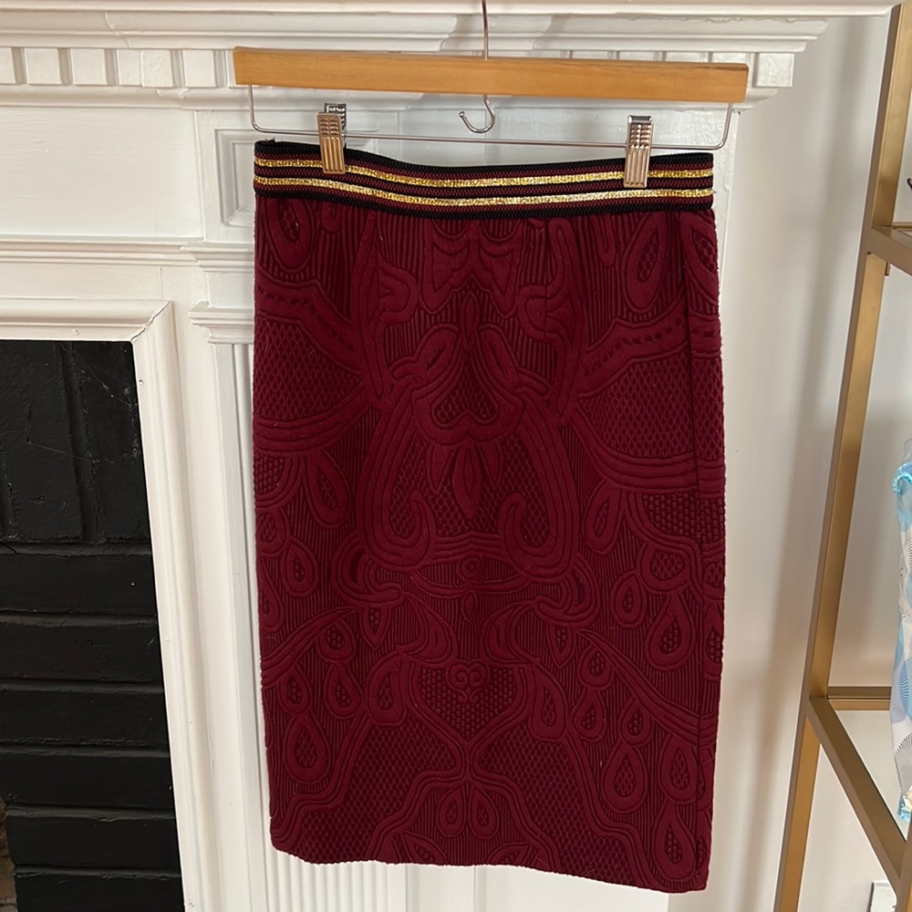 Jacquard pattern Pencil skirt